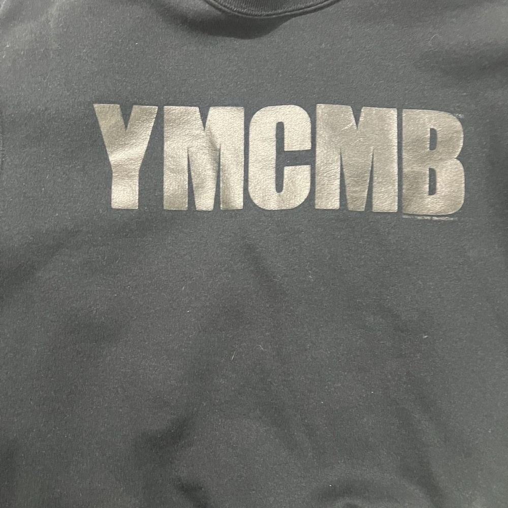 YMC Black Sweatshirt with Silver Logo